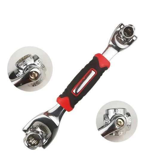 Chave Ajustável Universal 48 em 1 – Multifuncional, 360° para Reparos e Manutenção