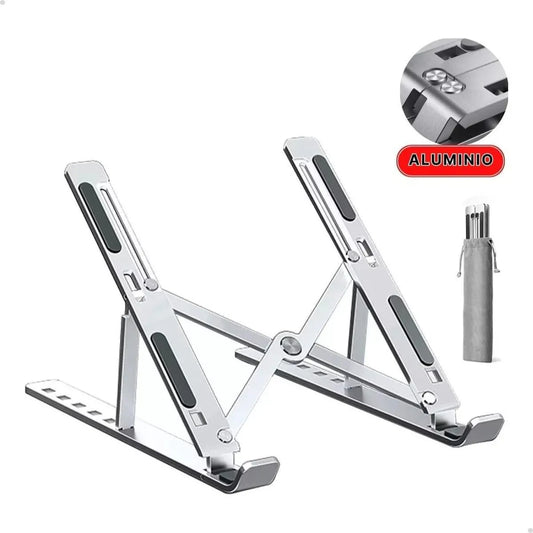 Suporte para Notebook De Alumínio Ajustável Para Notebook De 6 Ângulos Ajustável De Alumínio Dobrável E Ergonômico Para Desktop